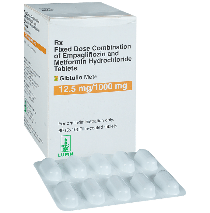 Gibtulio Met 12.5mg/1000mg Tablet