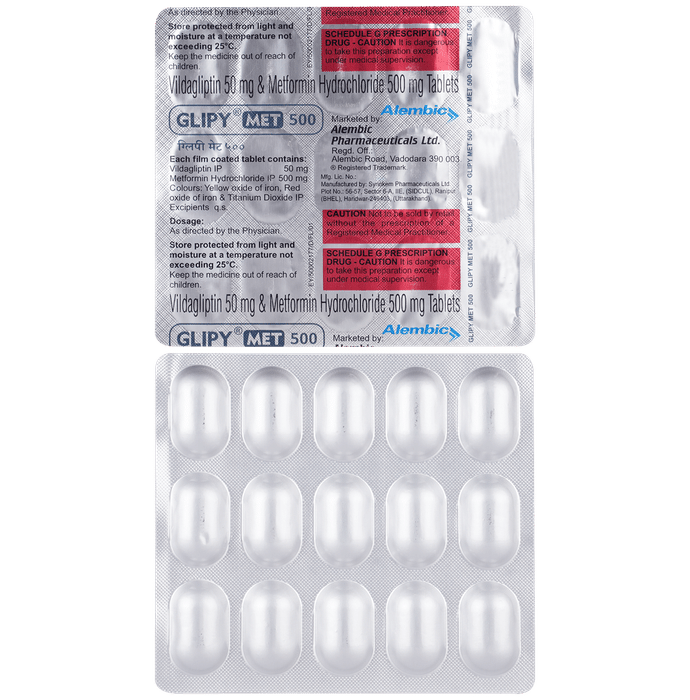 Glipy Met 500 Tablet