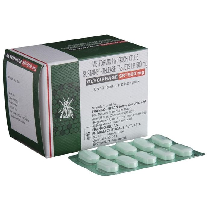 Glyciphage SR 500mg Tablet