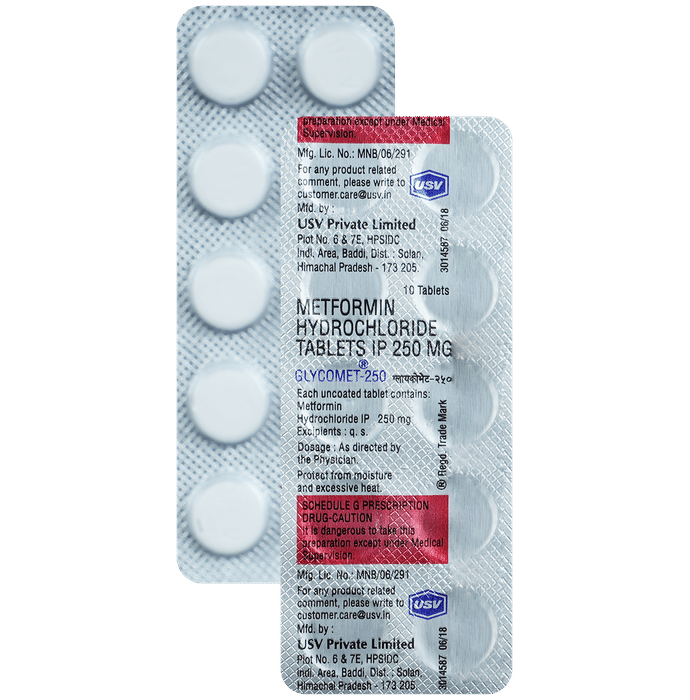 Glycomet 250 Tablet