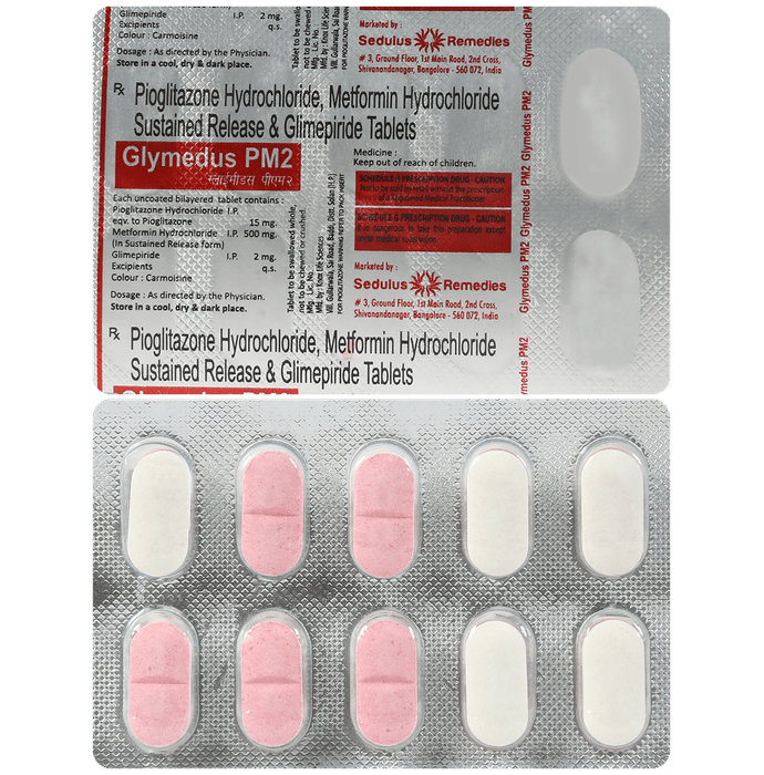 Glymedus PM 2mg/500mg/15mg Tablet