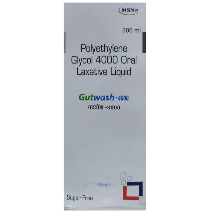 Gutwash 4000 Oral Laxative Liquid Sugar Free