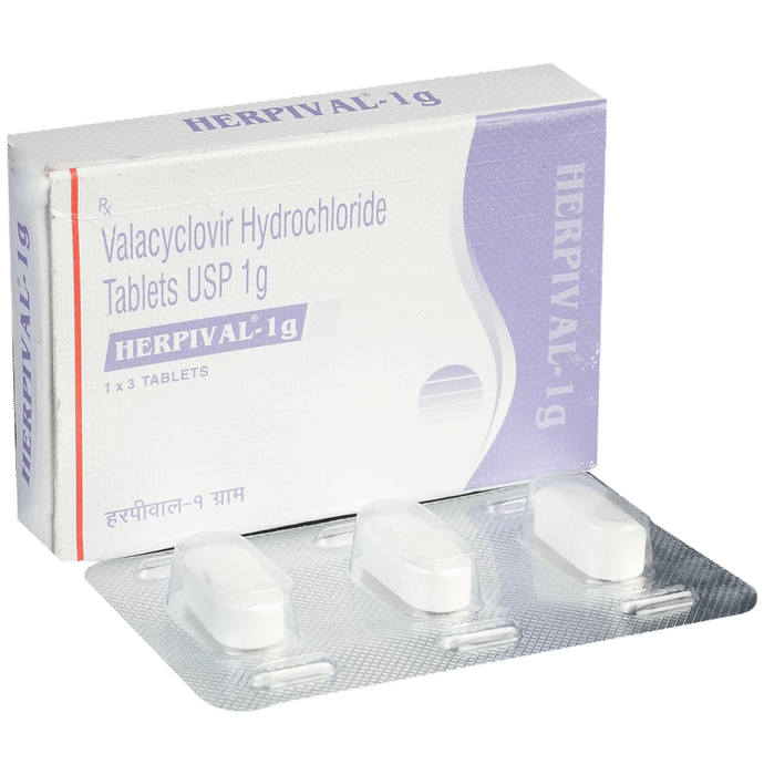 Herpival 1000mg Tablet