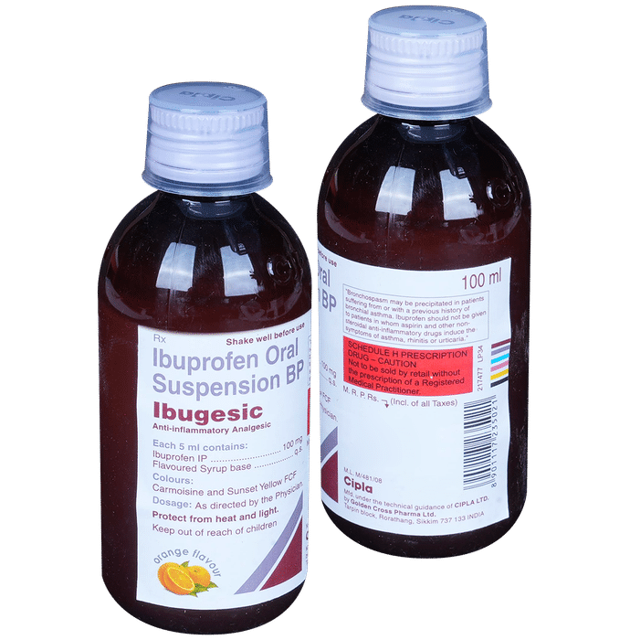 Ibugesic Oral Suspension Orange