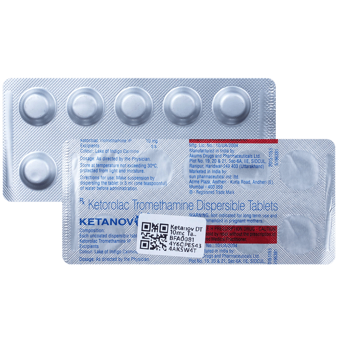 Ketanov DT 10mg Tablet