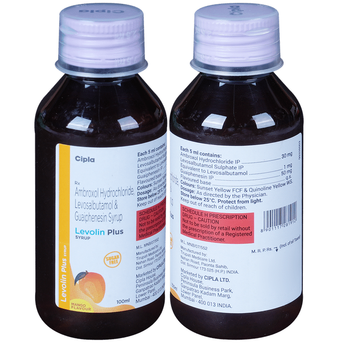 Levolin Plus Syrup Sugar Free Mango