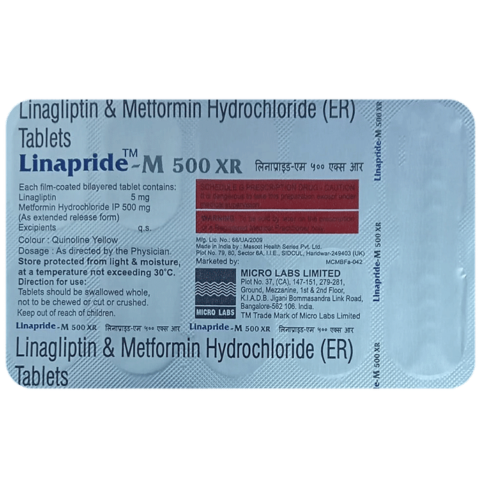 Linapride-M 500 XR Tablet