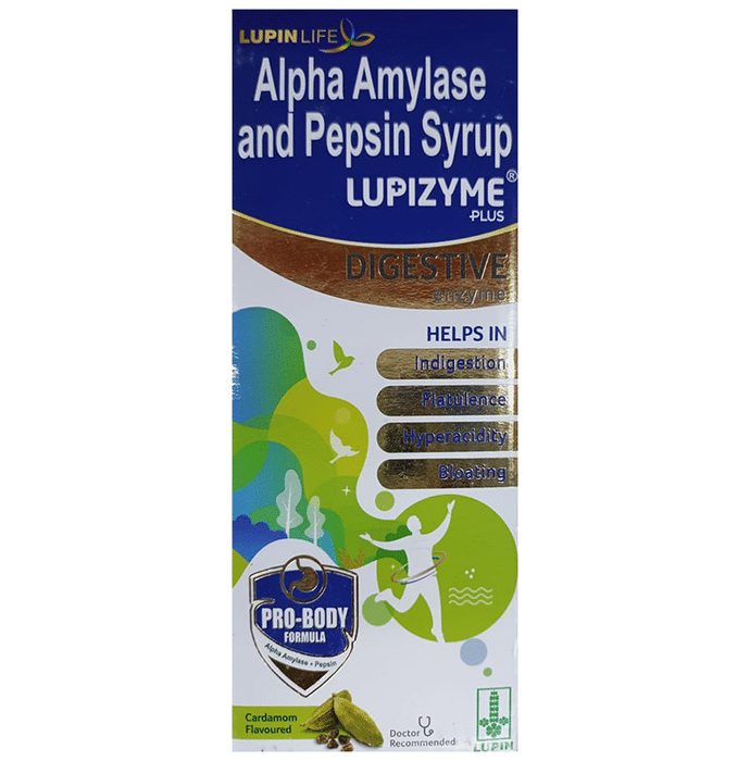 Lupizyme Plus Alpha Amylase & Pepsin Syrup Cardamom Flavour