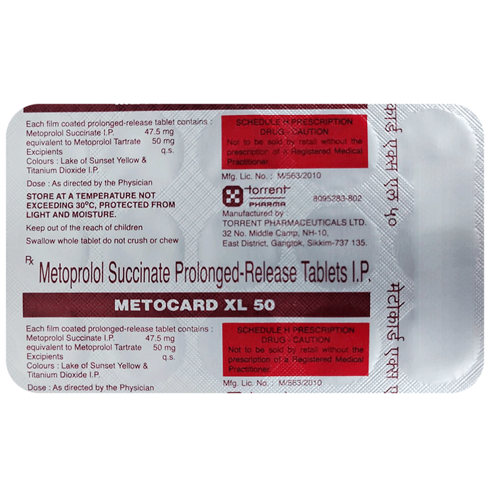 Metocard XL 50 Tablet