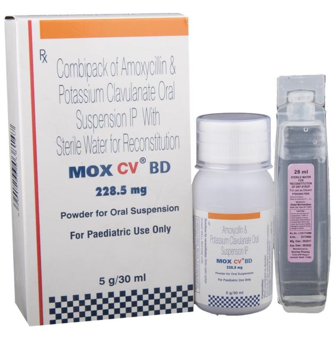 Mox CV BD 228.5mg Powder for Oral Suspension