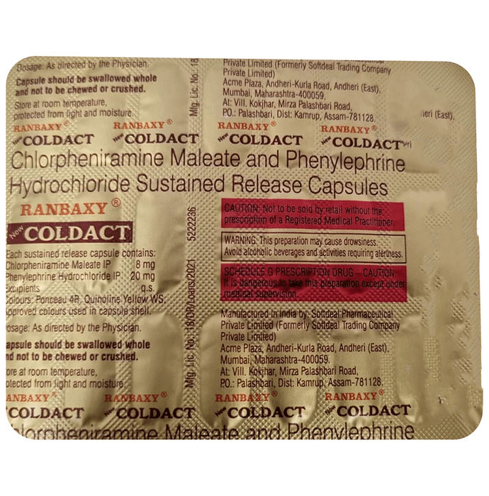 New Coldact Capsule SR