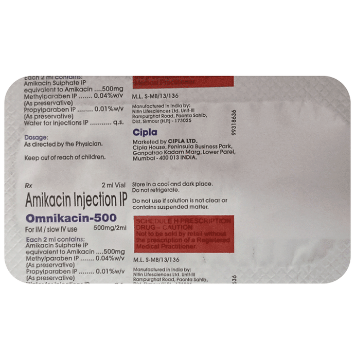 Omnikacin 500 Injection