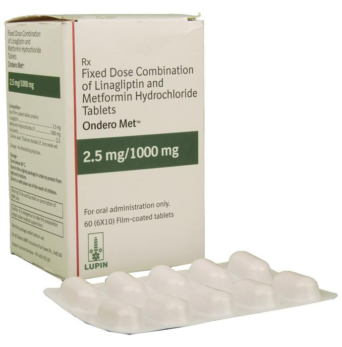 Ondero Met 2.5mg/1000mg Tablet