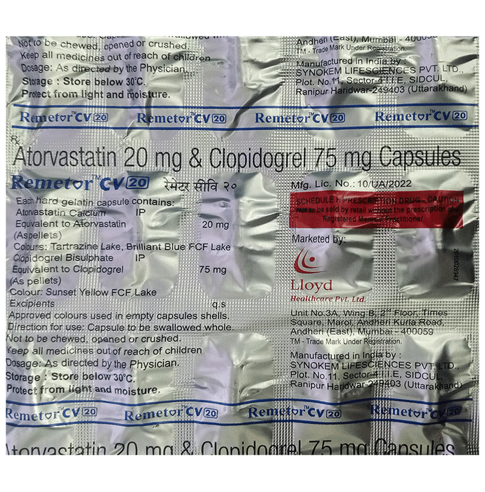 Remetor CV 20 Capsule