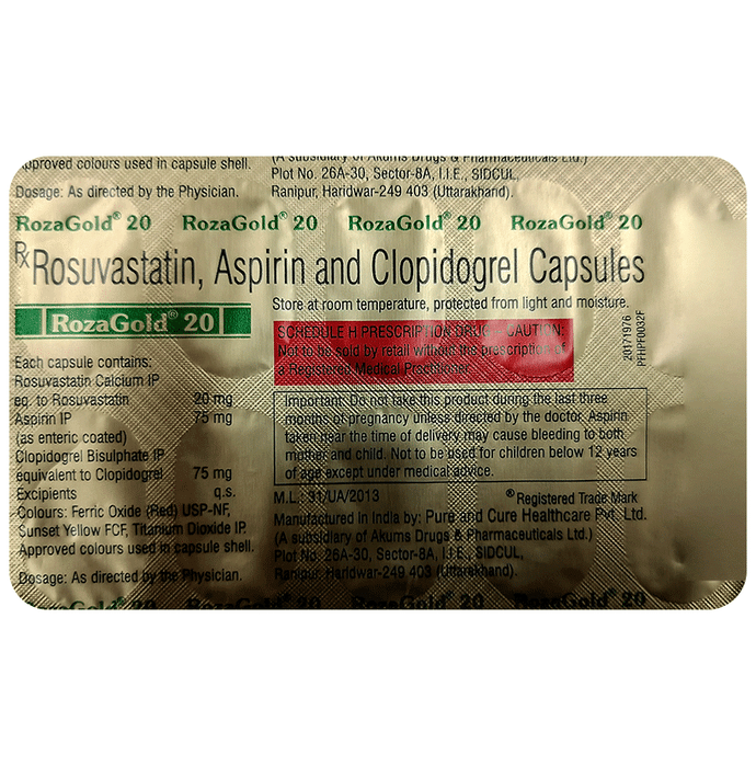 Rozagold 20 Capsule