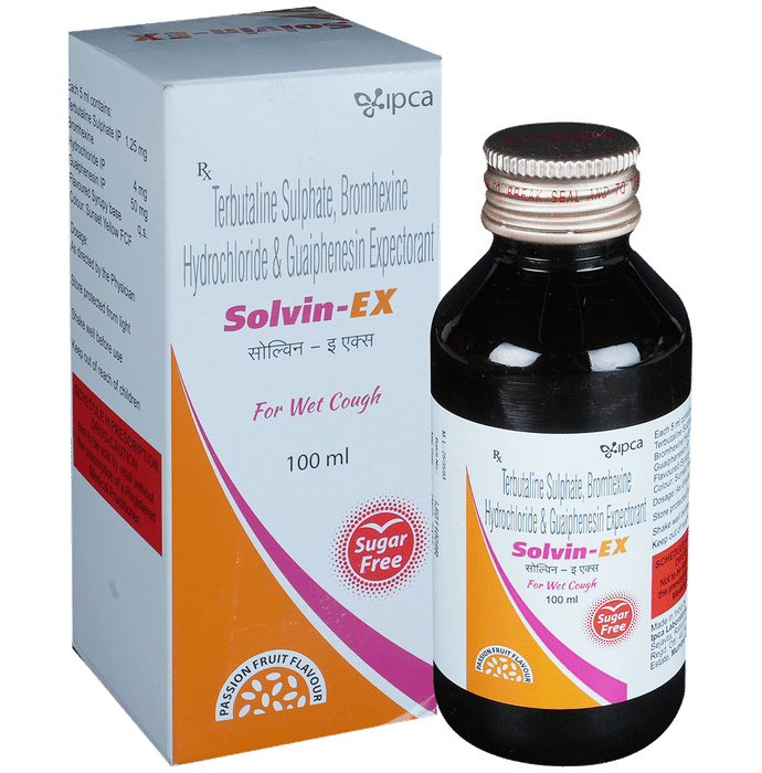 Solvin-EX Expectorant Passion Fruit Sugar Free