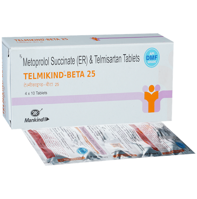 Telmikind Beta 40mg/25mg Tablet ER