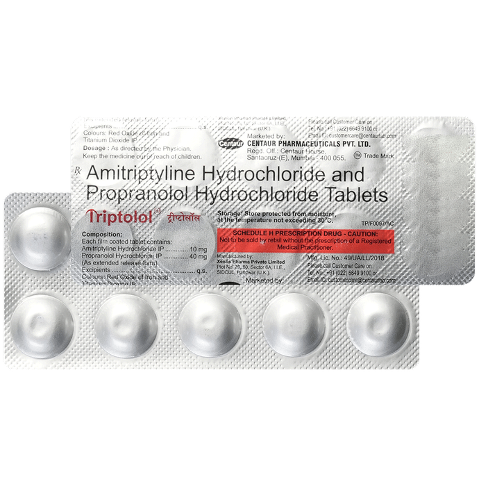 Triptolol 10mg/40mg Tablet
