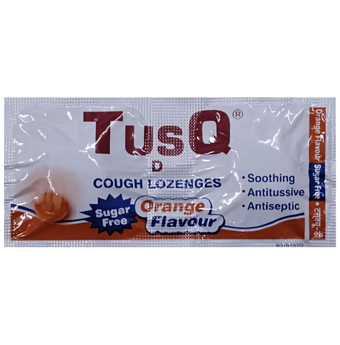 Tusq-D Cough Lozenges Orange Sugar Free