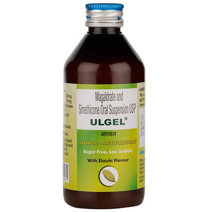 Ulgel Oral Suspension Elaichi Sugar Free