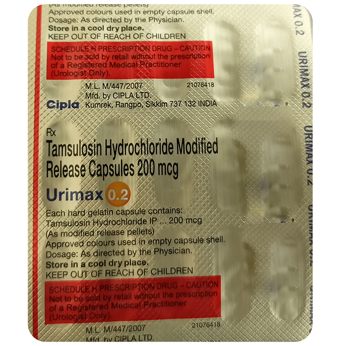 Urimax 0.2 Capsule MR