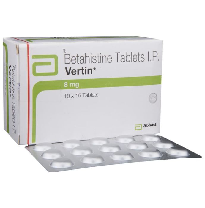 Vertin 8mg Tablet