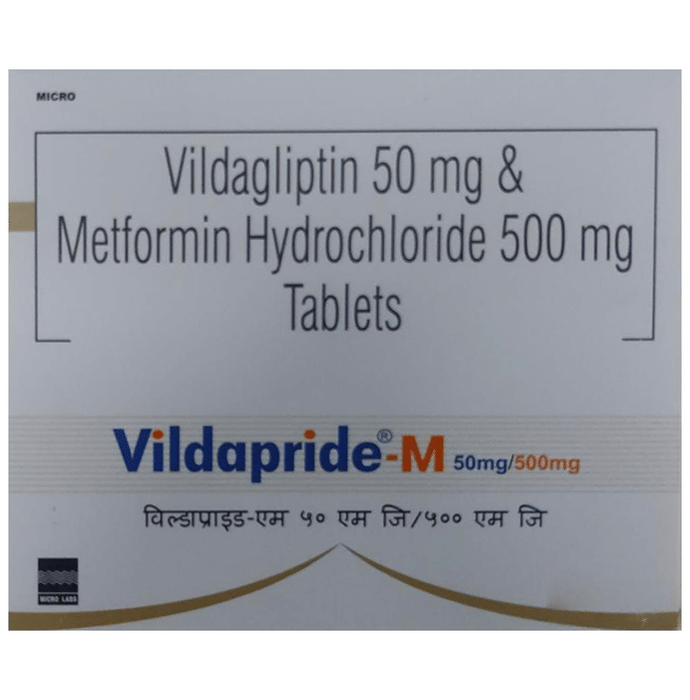 Vildapride M 500mg/50mg Tablet