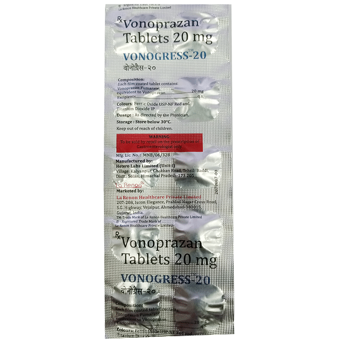 Vonogress 20mg Tablet