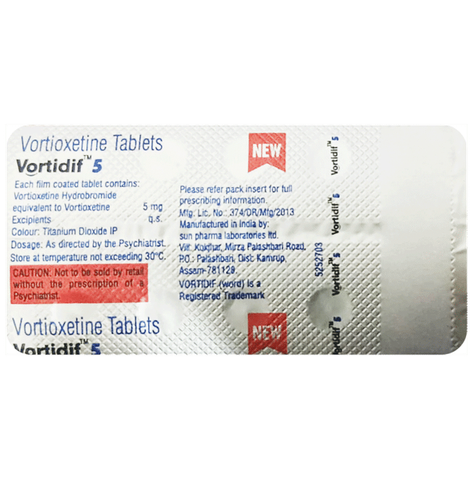 Vortidif 5mg Tablet