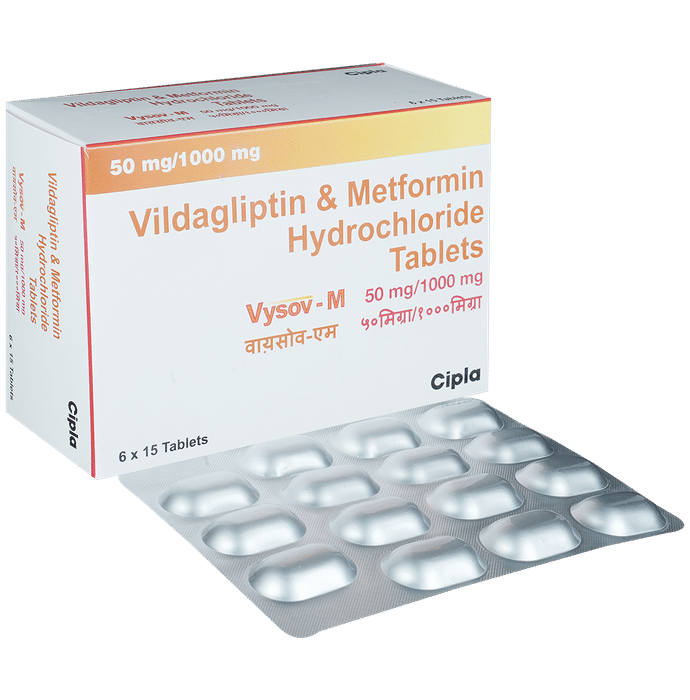 Vysov-M 50mg/1000mg Tablet