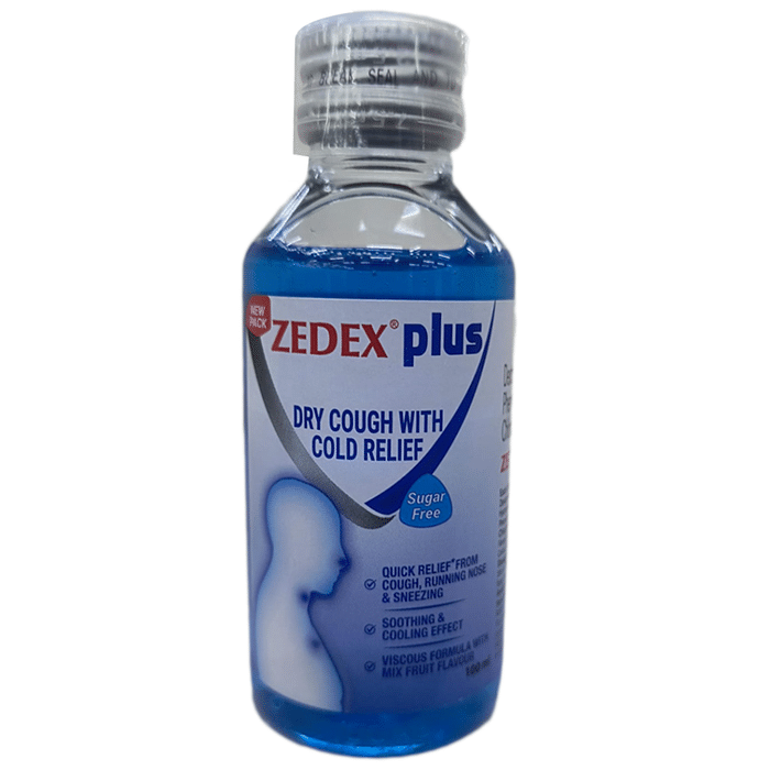 Zedex Plus Cough Syrup Sugar Free