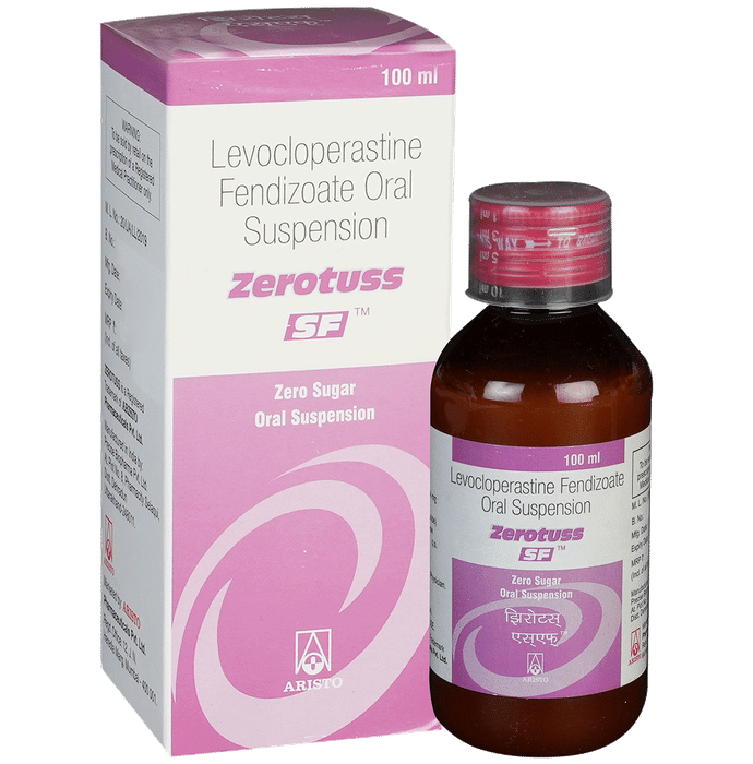 Zerotuss Oral Suspension Sugar Free Mango